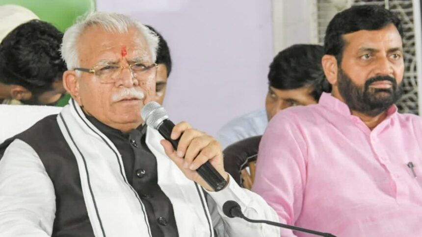 CM Manoharlal in Karnal